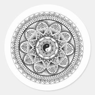 Mandala 3 ronde sticker