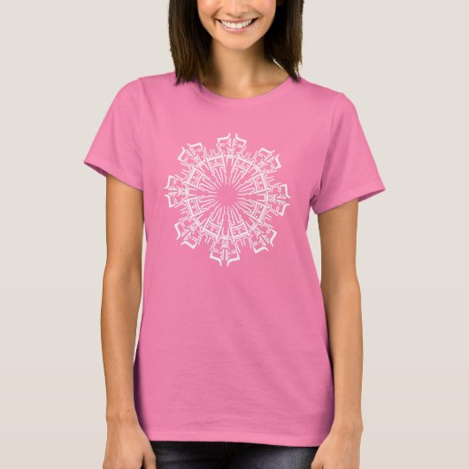 Mandala 3 White Design Vrouwen Shirt (Voorkant)