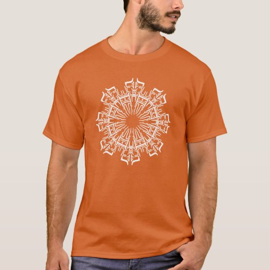 Mandala 3 White T-shirt (Voorkant)