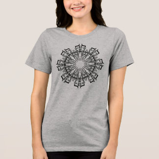 Mandala 3 Zwart Design Vrouwen Shirt