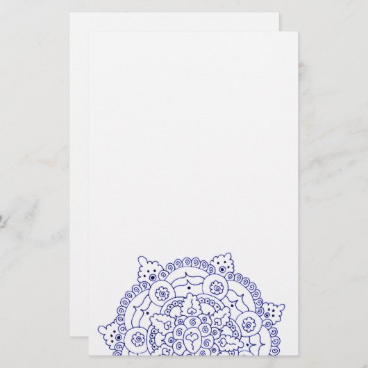 Mandala 4 briefpapier (Voorkant / Achterkant)