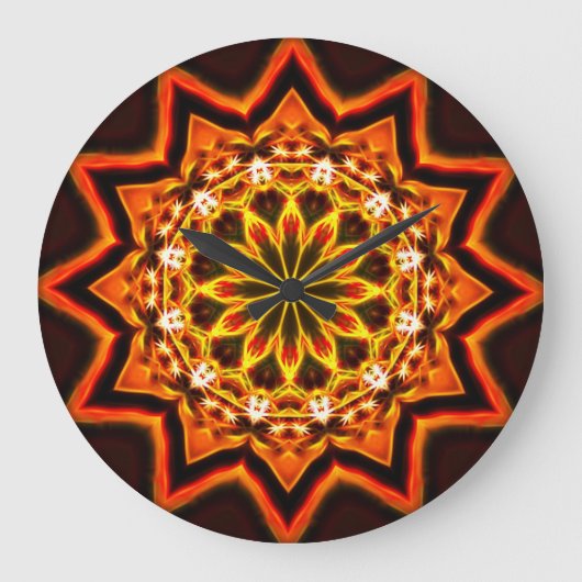 Mandala 4-klok grote klok (Voorkant)