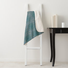 Mandala 4 Sherpa Blanket Deken