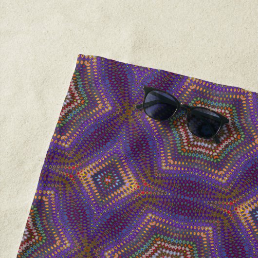 Mandala 5 Beach Towel Strandlaken (In situ)