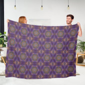 Mandala 5 fleece deken