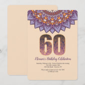 Mandala 60 Uitnodiging (Voorkant / Achterkant)