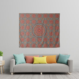 Mandala 6 Bosbouw Wandkleed