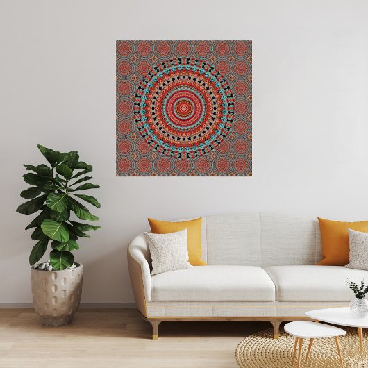 Mandala 6 Glossy Poster