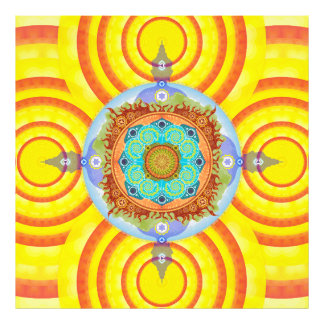 Mandala 7 Chakras Foto Afdruk