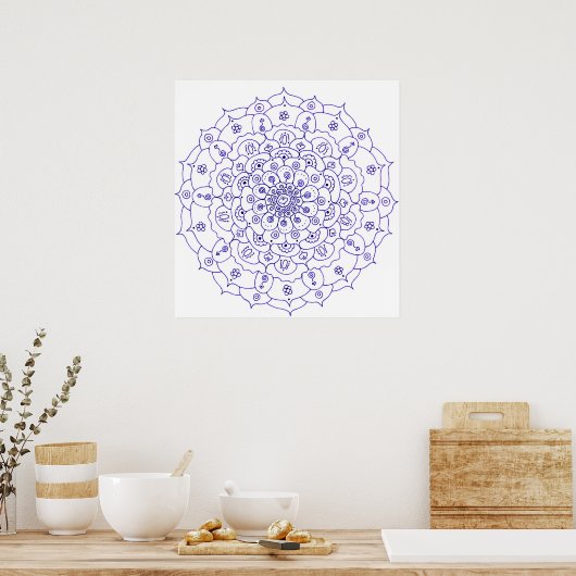 Mandala 7 Poster (Keuken)