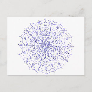 Mandala 7-postkaart briefkaart