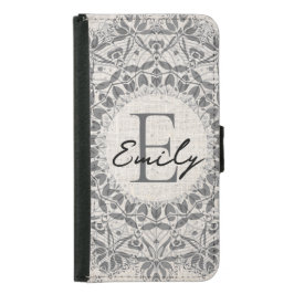 Mandala Aangepaste naam Monogram Monochroom Lichtg