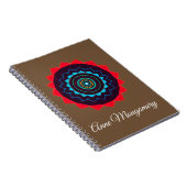 Mandala, aangepaste naam Spiraal Notebook Notitieboek (Rechterzijde)
