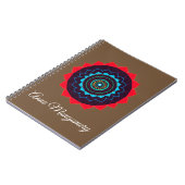 Mandala, aangepaste naam Spiraal Notebook Notitieboek (Linkerzijde)