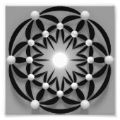 Mandala-abstract-3d Foto Afdruk (Voorkant)