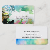 Mandala Abstracte Groene Waterverf Kunstenaar Vint Visitekaartje (Voorkant / Achterkant)