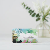 Mandala Abstracte Groene Waterverf Kunstenaar Vint Visitekaartje (Staand voorkant)