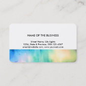 Mandala Abstracte Groene Waterverf Kunstenaar Vint Visitekaartje (Achterkant)