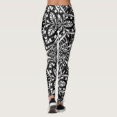 mandala abstracte kunst geometrische b&w leggings (Achterkant)