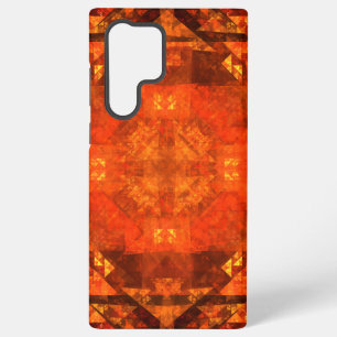 Mandala-abstracte kunstontwerp met zegenende vlamm samsung galaxy hoesje