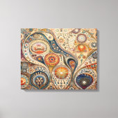 Mandala Abstracte muurkunst Canvas Afdruk (Voorkant)