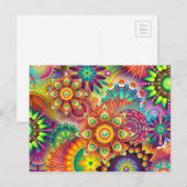 Mandala Abstracte Spirituele Psychedelic Trippy Briefkaart (Voorkant / Achterkant)