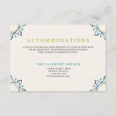 Mandala Accommodations Kaart - Blauwgroen (Voorkant)