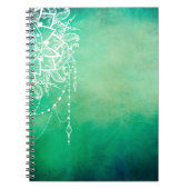 Mandala achtergrond mandala spiritueel notitieboek (Voorkant)