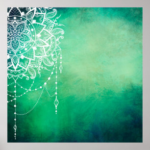 Mandala achtergrond mandala spiritueel poster