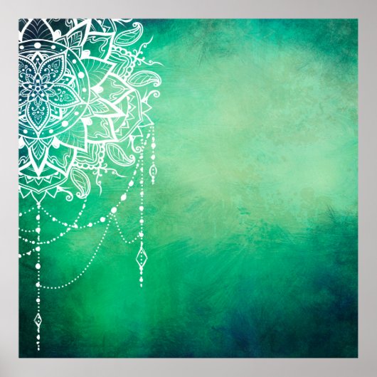 Mandala achtergrond mandala spiritueel poster (Voorkant)