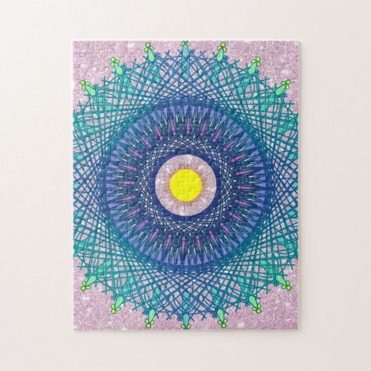 Mandala-achtig Abstract Legpuzzel (Verticaal)