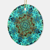 Mandala-achtig kleurrijk patroon (mandala monsters keramisch ornament (Links)