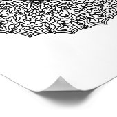 Mandala Adult Coloring Doodle Kleur Dit Poster (Hoek)