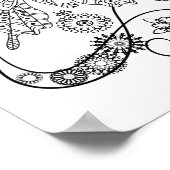 Mandala Adult Coloring Doodle Kleur Dit Poster (Hoek)