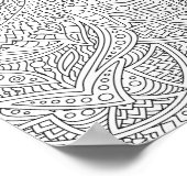 Mandala Adult Coloring Poster (Hoek)