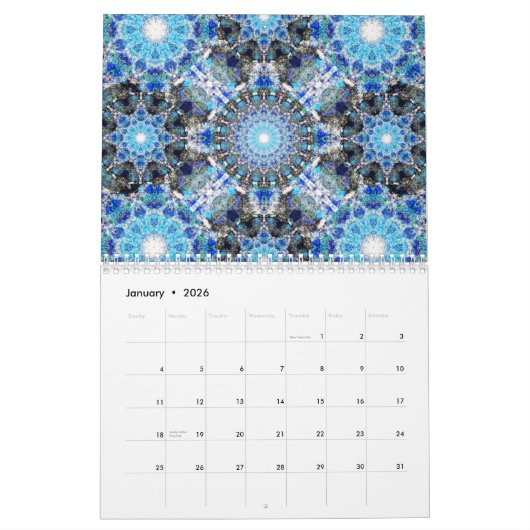 Mandala Agenda twee Kalender (Jan 2026)