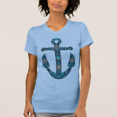 Mandala Anchor Nautical Graphic T-shirt (Voorkant)