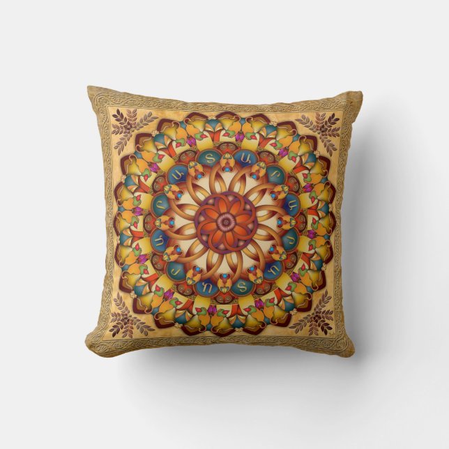 Mandala Ararat V2 Pillow Kussen (Voorkant)