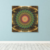 Mandala Armeens alfabet Canvas Afdruk (Insitu (Houten vloer))