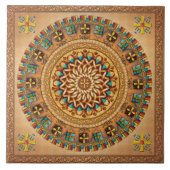 Mandala Armenia "Iyp" V2 Tile Tegeltje (Voorkant)