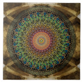 Mandala Armenian Alphabet Tile Tegeltje (Voorkant)