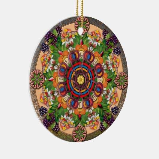 Mandala Armenian Grapes Ornament (Rechts)