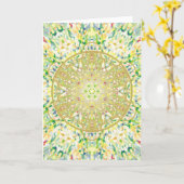 Mandala Art. 2 Kaart (Gele Bloem)