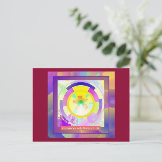 Mandala Art Briefkaart (Staand voorkant)