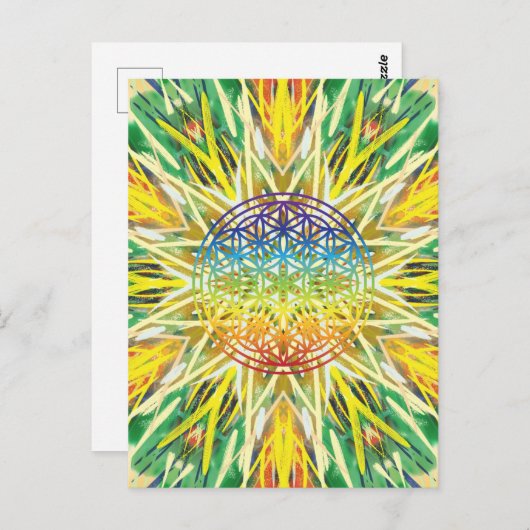 Mandala Art Briefkaart (Voorkant / Achterkant)