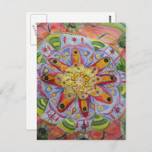 Mandala Art Briefkaart (Voorkant / Achterkant)