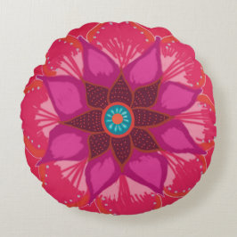 Mandala Art Brushed Polyester Rond werpkussen Kussen