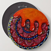 Mandala Art Buttonnen & Patches. Ronde Button 6,0 Cm (Voorkant /achterkant)