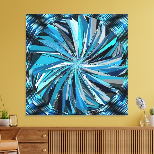 Mandala Art  Canvas Afdruk (Insitu (Woonkamer))