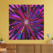 Mandala Art  Canvas Afdruk (Insitu (Woonkamer))